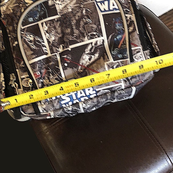 STAR WARS Black & White Comic Strip Adjustable Strap Knapsack Back Pack Unisex - Picture 7 of 13